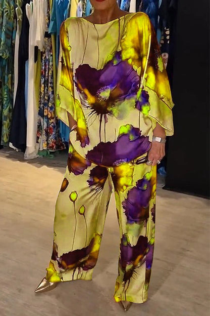 Ensemble Femme - Haut Fluide Kaftan et Pantalon Large