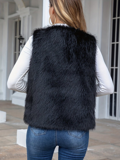 Sophie chic vest in faux fur
