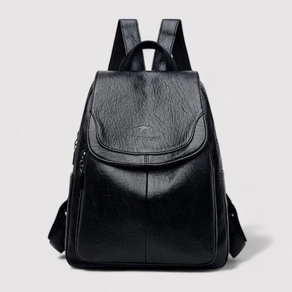 Lena Elegant Premium Leather Secure Backpack