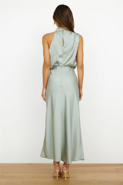 Léa | Elegant Midi Dress with Asymmetrical Neckline