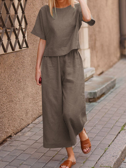 Léa – Elegant and Lightweight Breathable Linen Set