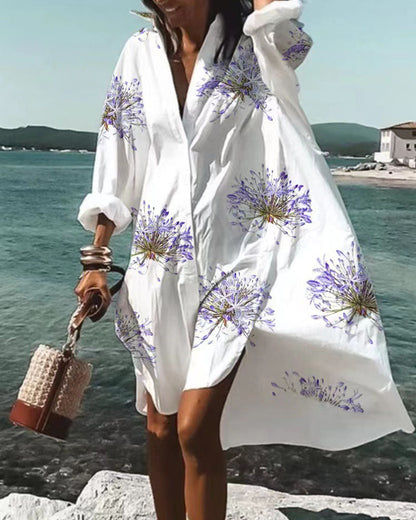 Emma Soft and Elegant Floral Print Dress