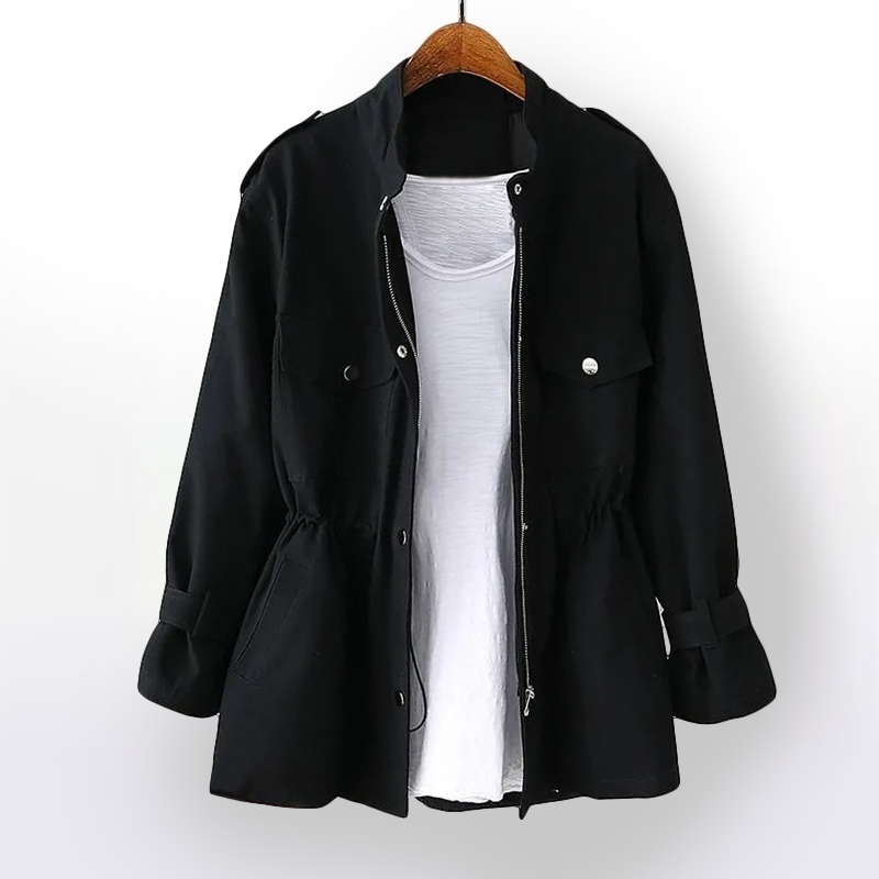 Léa – Veste utility cintrée avec poches multiples
