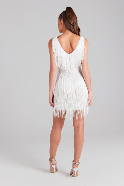 Sophie Shimmering and Elegant Fringe Beaded Robe
