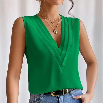 Elegant Soft Sleeveless Blouse for Women