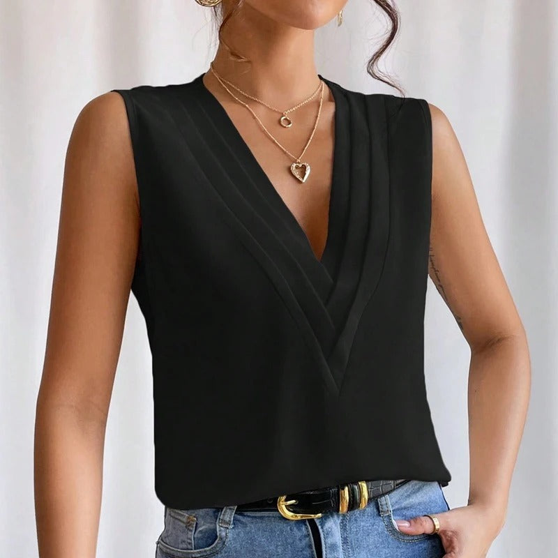 Elegant Soft Sleeveless Blouse for Women