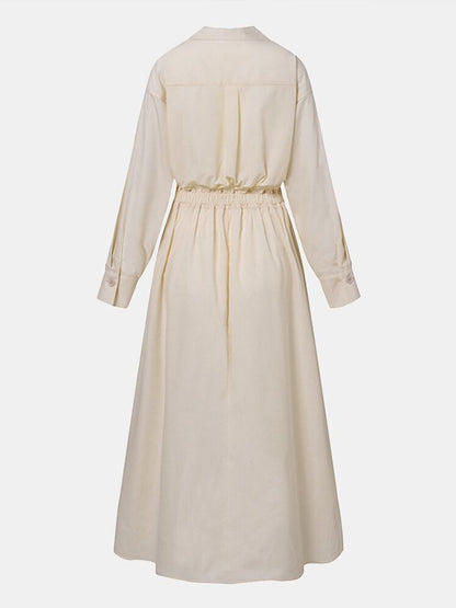 Robe Longue Femme - Taille Ceinturée - Coupe Oversize Fluide