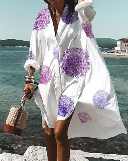Emma Soft and Elegant Floral Print Dress