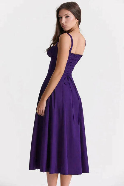 Emma Elegant Bustier Dress with Tied Back