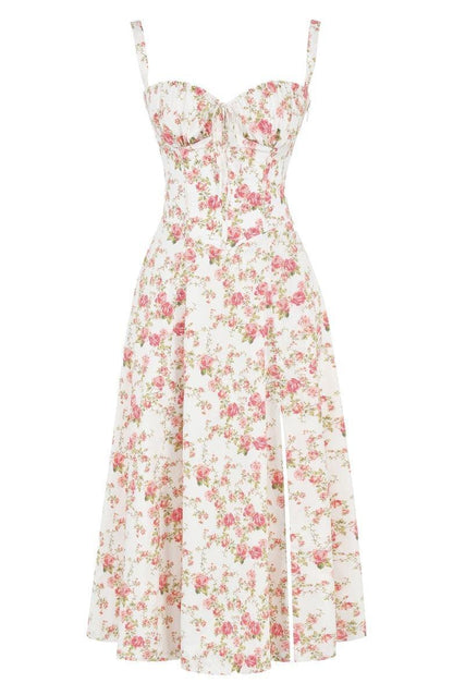 Emma Elegant Bustier Dress with Tied Back