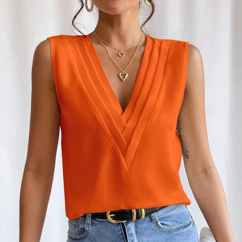 Elegant Soft Sleeveless Blouse for Women
