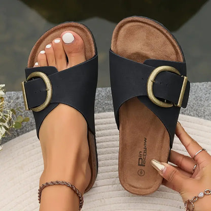 Léa Sandales Confortables en Cuir Respirant