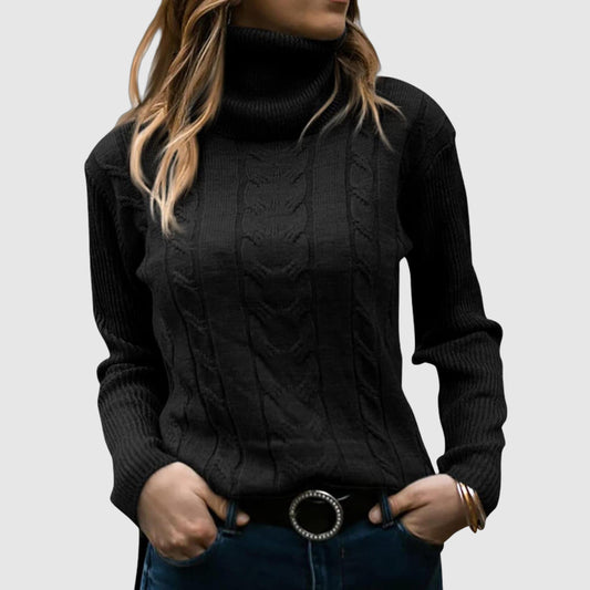 Emma – Elegant and warm twisted turtleneck sweater