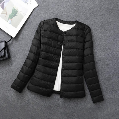Sophie – Elegant Light Quilted Down Jacket