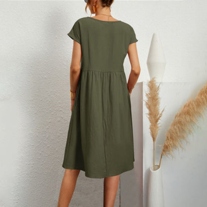 Emma – Long soft and breathable summer cotton dress