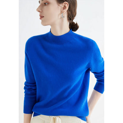 Emma Soft and Elegant Cashmere Sweater with Round Neck