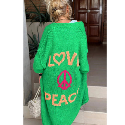 Emma elegant bohemian cardigan in soft knit
