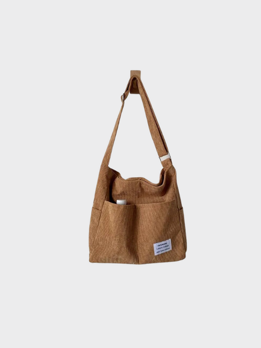 Sophie – Elegant Corduroy Shoulder Bag