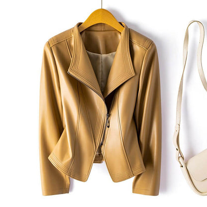 Emma Elegant Vegan Leather Jacket