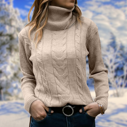 Emma – Elegant and warm twisted turtleneck sweater
