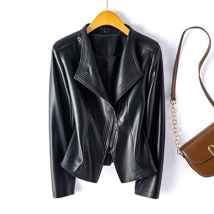 Emma Elegant Vegan Leather Jacket