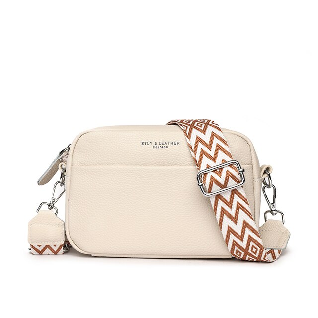 Sophie – Élégante et Texturée Sac Bandoulière en Cuir