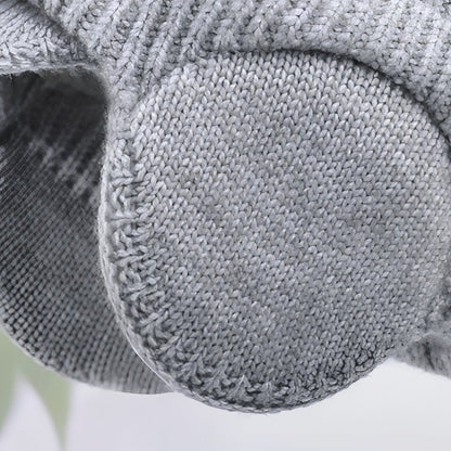 Bonnet d’Hiver Tricoté avec Oreillettes et Visière