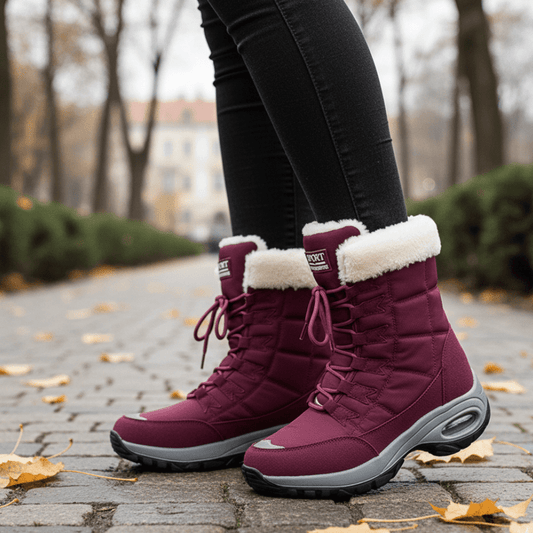 Bottes de Neige Imperméables avec Doublure Polaire Antidérapante