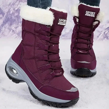 Bottes de Neige Imperméables avec Doublure Polaire Antidérapante