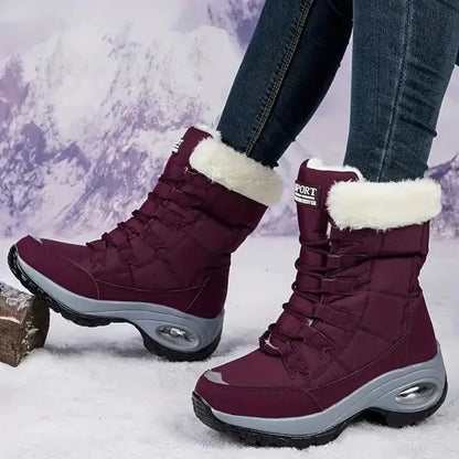 Bottes de Neige Imperméables avec Doublure Polaire Antidérapante