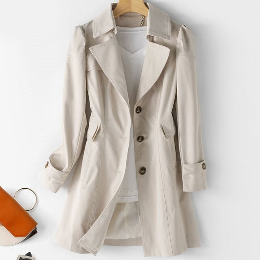 Léa Refined Lightweight Water-Repellent Trench Coat