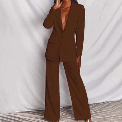 Women's Suit Set – Fitted Blazer 1 Button