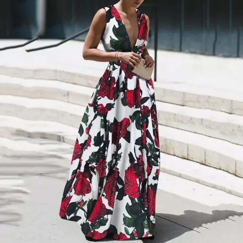 Robe de Soirée Femme – Bustier Jupe Longue Évasée Satinée