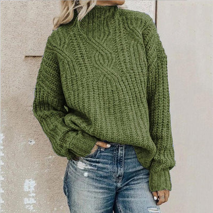 Emma – Soft twisted turtleneck sweater women