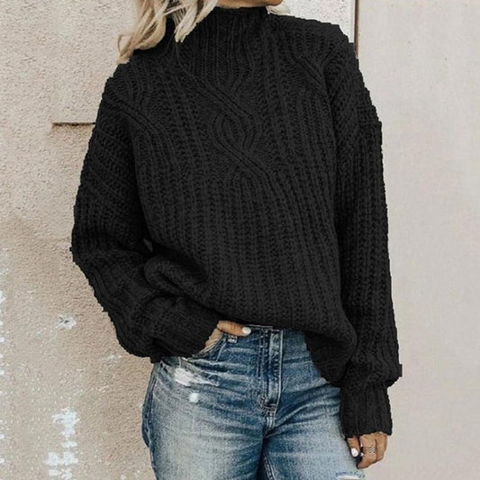 Emma – Soft twisted turtleneck sweater women