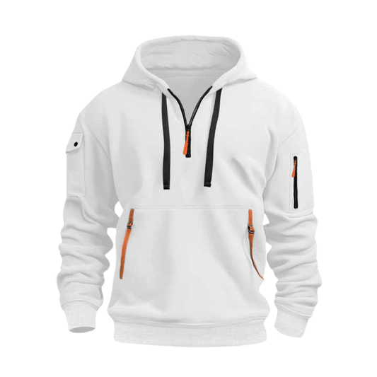 Hoodie Homme Léger Demi-Zip pour Activités Extérieures
