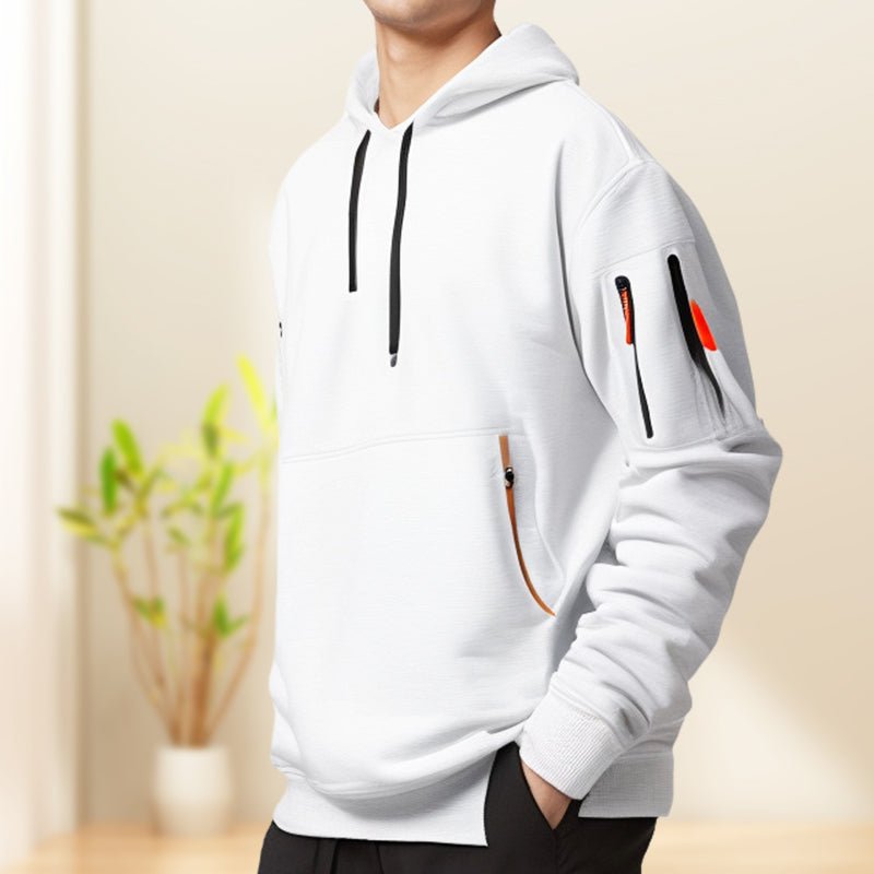Hoodie Homme Léger Demi-Zip pour Activités Extérieures
