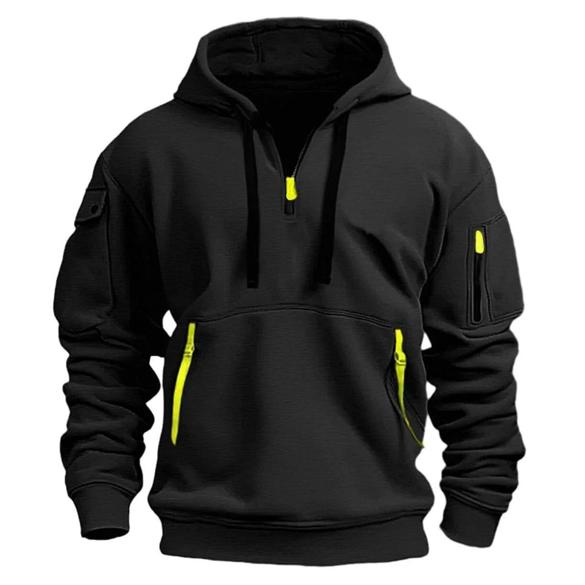 Hoodie Homme Léger Demi-Zip pour Activités Extérieures