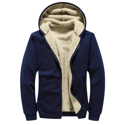 Hoodie Homme en Polaire avec Doublure Sherpa