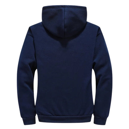 Hoodie Homme en Polaire avec Doublure Sherpa