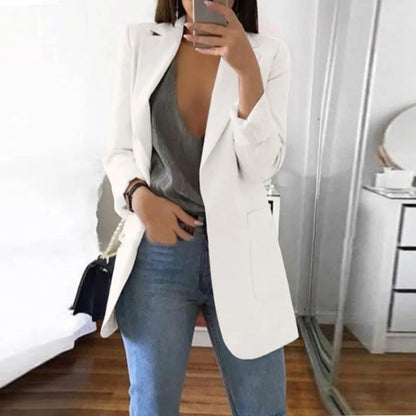 Sophie – Blazer long tailleur élégant pour femme