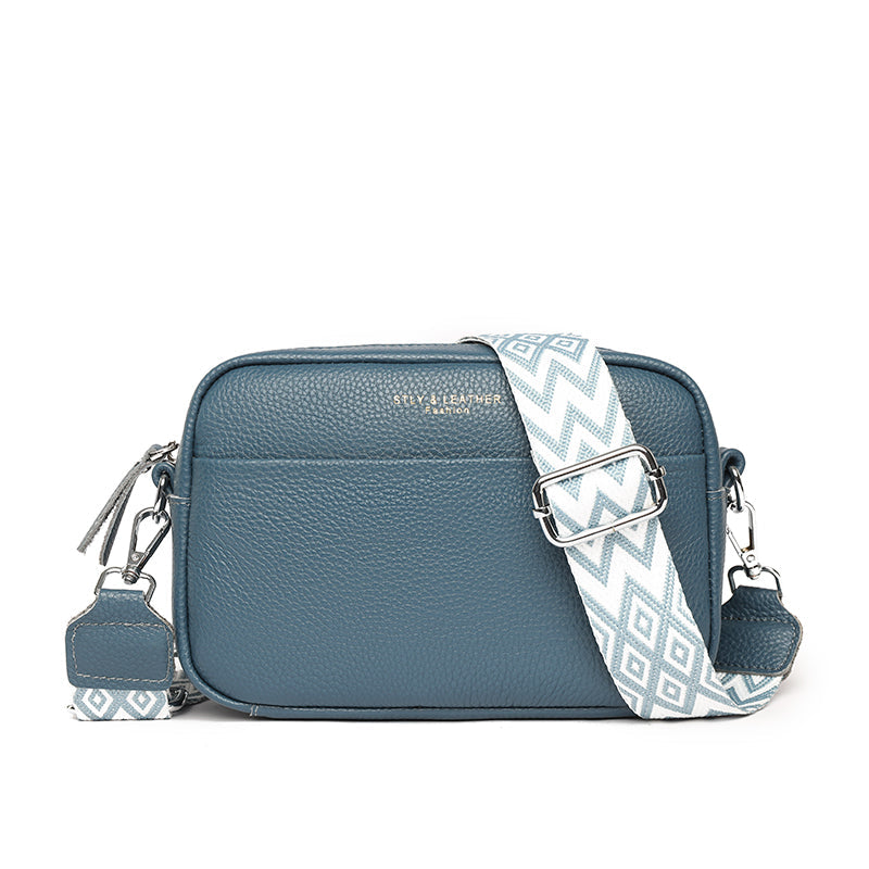 Sophie – Élégante et Texturée Sac Bandoulière en Cuir