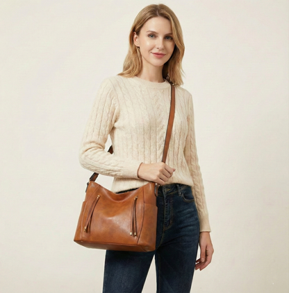 Léa Elegant Genuine Leather Handbag