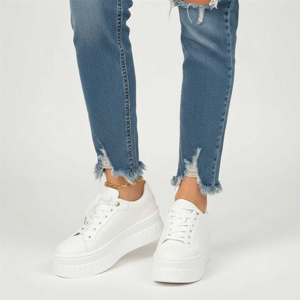 Léa elegant breathable platform sneakers for women