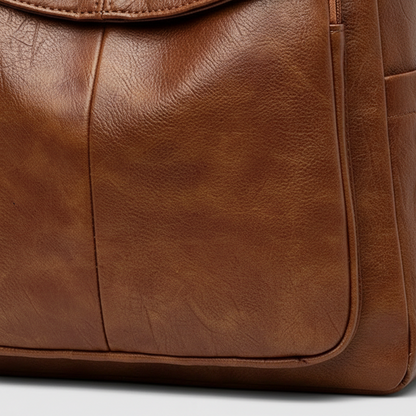 Lena – Sac à Dos Antivol en Cuir Véritable au Design Élégant