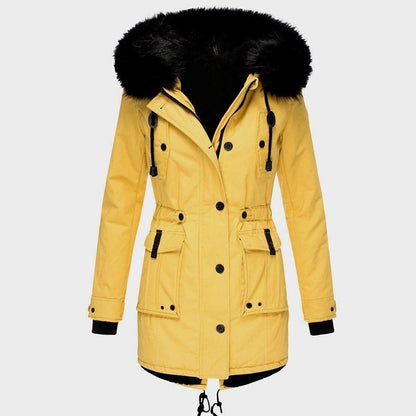 Emma – Parka d’hiver chaude avec col en fausse fourrure