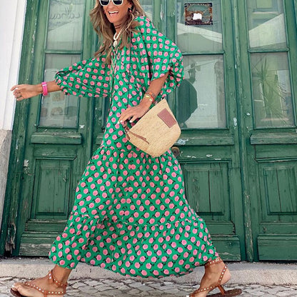 Léa Elegant Long Fluid Dress