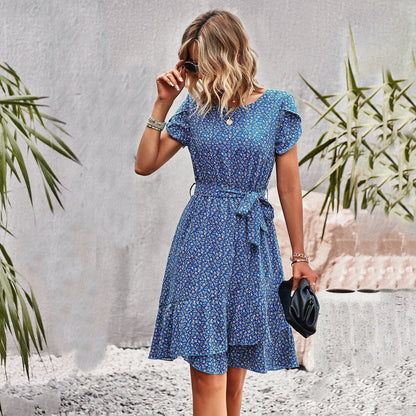 Robe Femme - Longueur Genou - Manches Courtes
