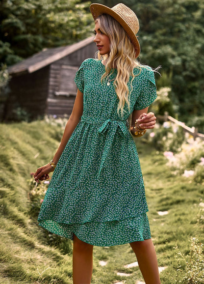 Robe Femme - Longueur Genou - Manches Courtes