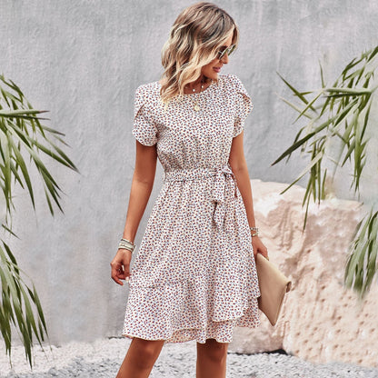 Robe Femme - Longueur Genou - Manches Courtes